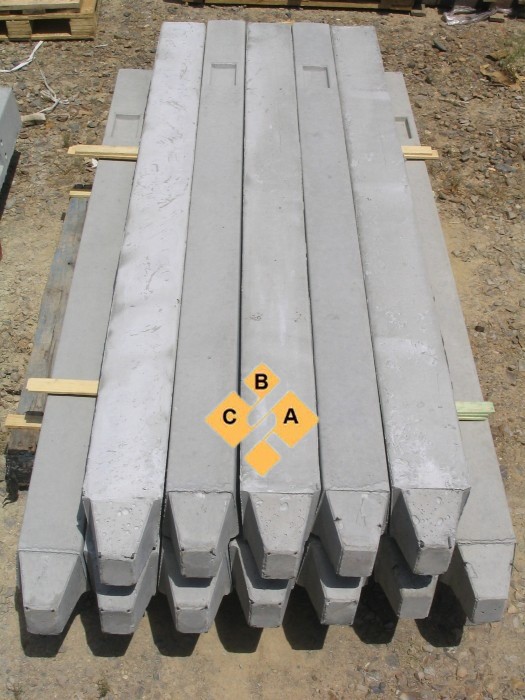 Precast Concrete Support/Strainer 100mmx100mm 7ft